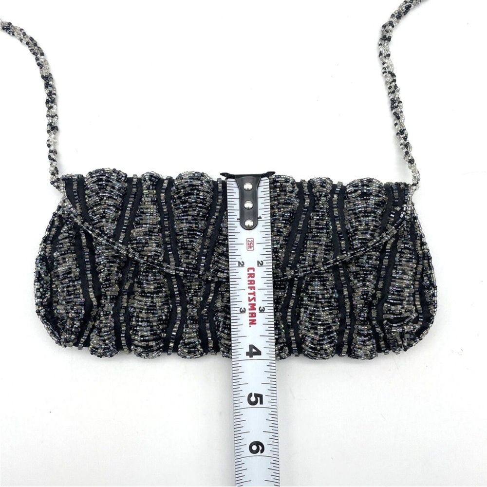 👜 Valerie Stevens Vintage 90s Beaded Crossbody Bag – Long Strap Evening Purse - Picture 10 of 11